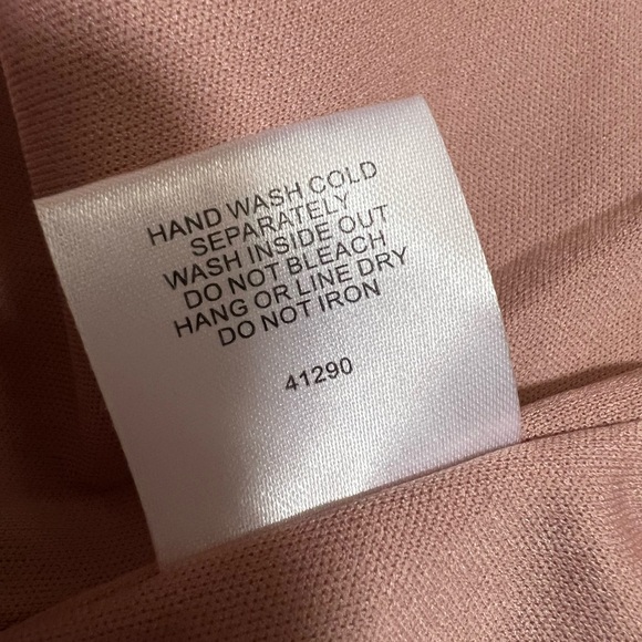 Romeo & Juliete Couture Misty Rose Bell Sleeve Off The Shoulder Textured Blouse - Picture 9 of 9